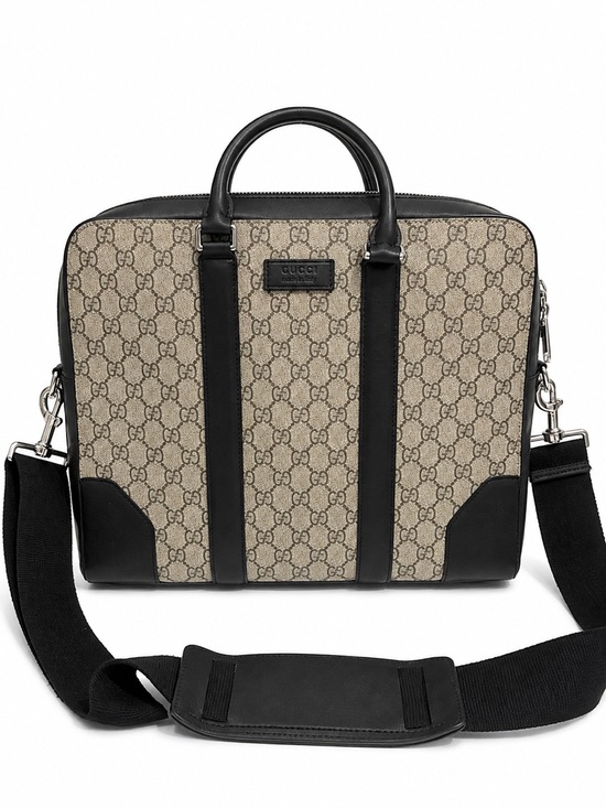 Gucci Other - Gucci Beige and Black Briefcase